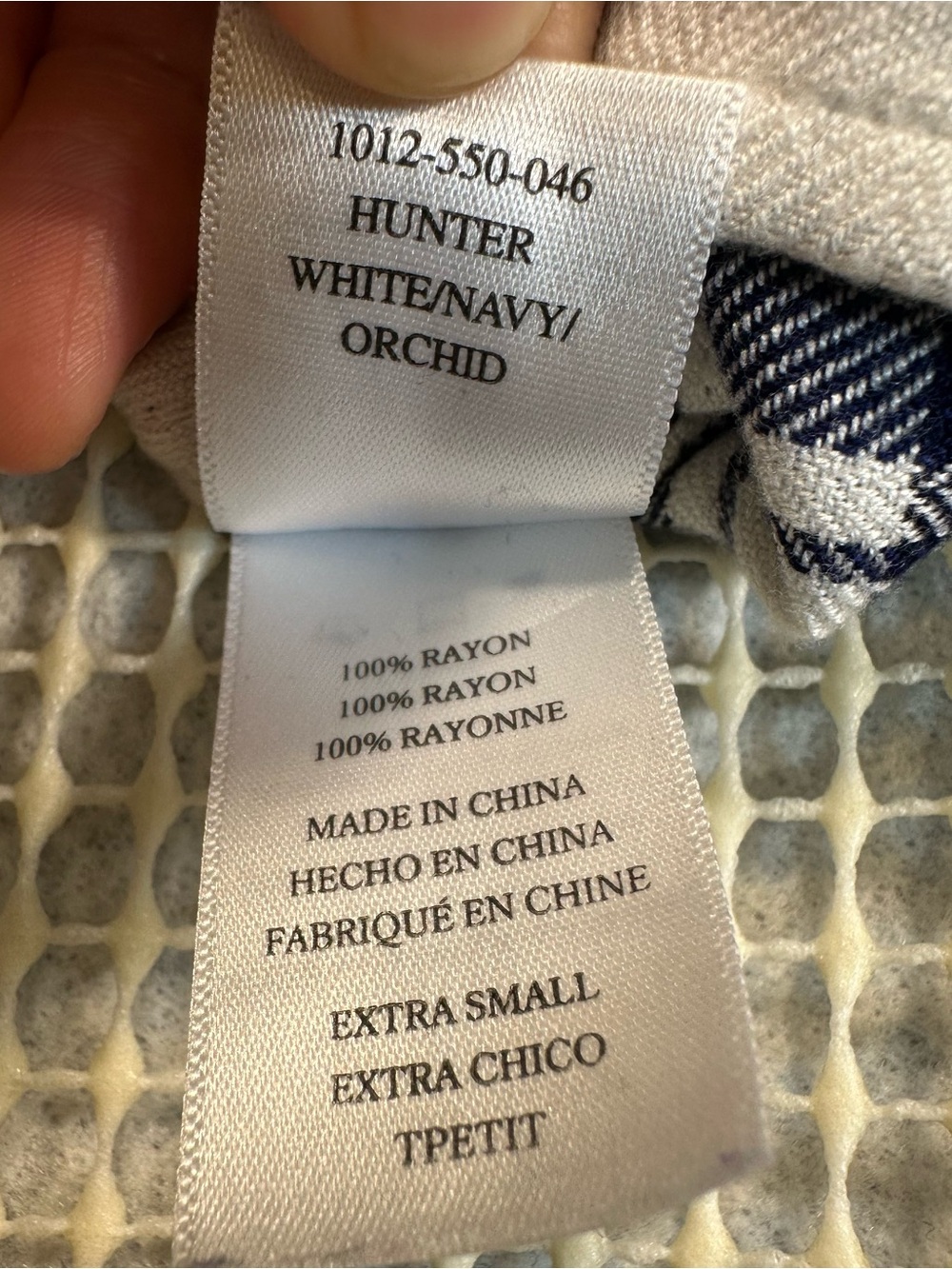 Rails Hunter Plaid Flannel Shirt White Navy Orchid XS - Picture 4 of 8